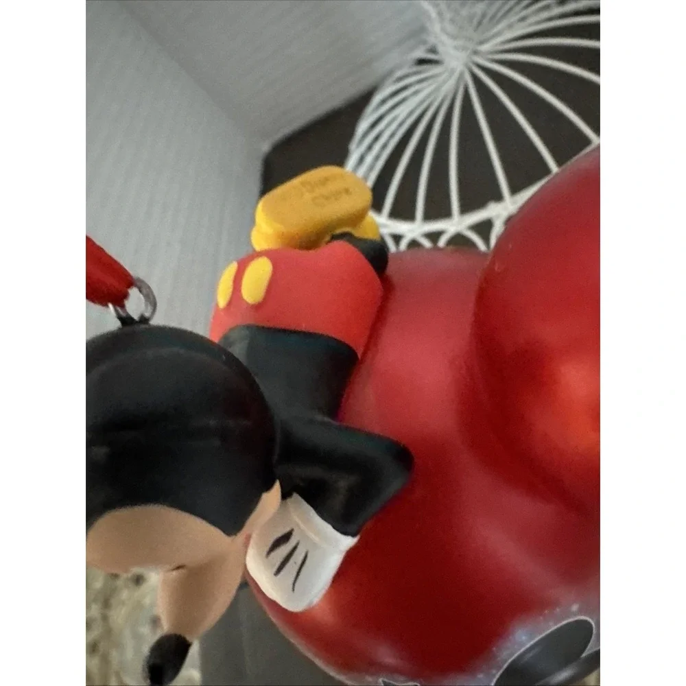 Walt Disney World 2012 Mickey Mouse Christmas Ornament Red Iconic Ears HTF